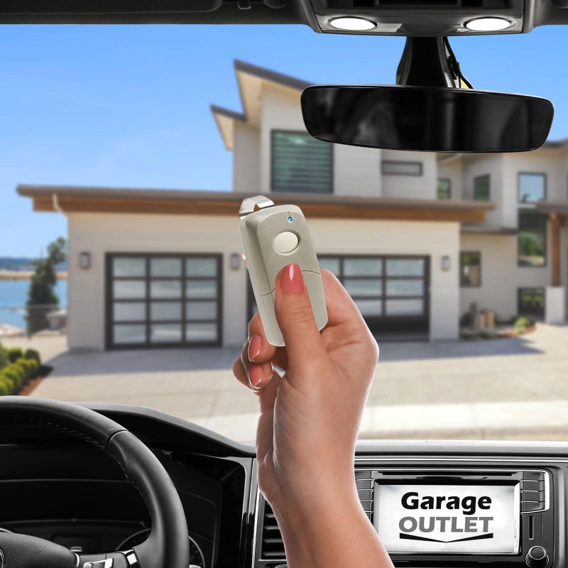 Garage Outlet 2X Garage Outlet 2-Button Replacement Garage Door Opener Remote Gate Control Code Dip Switch Car Visor Clip Transmitter for MCS Multicode Linear (MCS412001) - Image 5